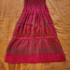 Lapis Vibrant Red Skirt